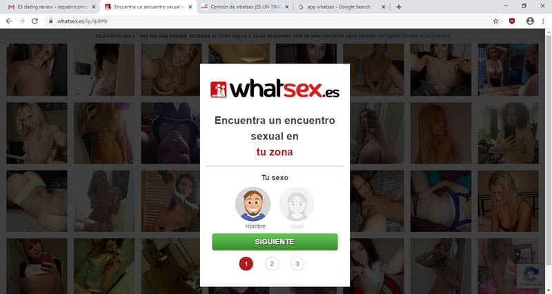 strart of registration at WhatSex